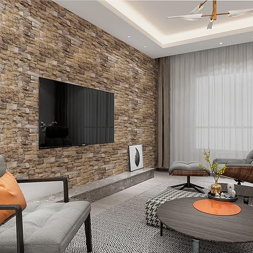 Miniatura 6 de 3 paneles acústicos de pared de 24 x 16 pulgadas, patrón de piedra plana absorbente de sonido, paneles decorativos absorbentes de sonido para pared,