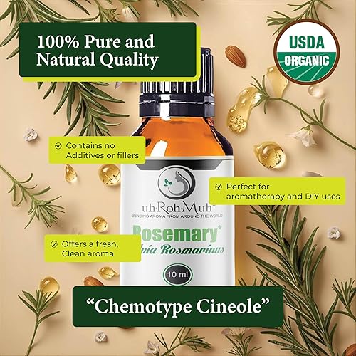 Vista 15 de Aceite esencial de cinol certificado de romero orgánico España - (1oz)