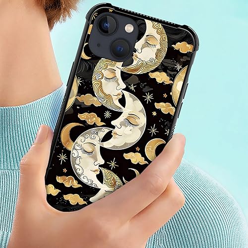 Vista 61 de Funda para iPhone 13 - Nebula Wolf vidrio templado trasero y silicona suave TPU Shock funda protectora Lobo de Nebula.