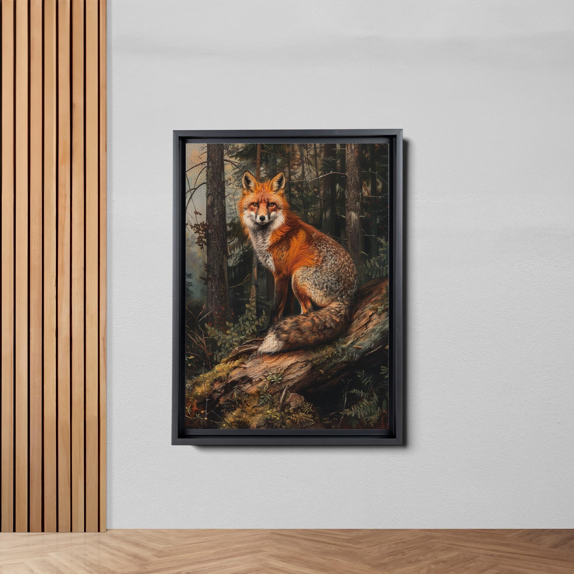 Amazon.com: Fox Painting, Vintage Animal Art Print, Fox Hunting