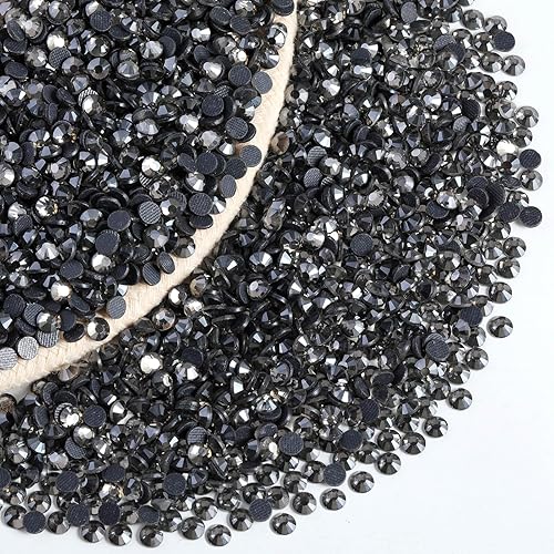 Vista 38 de 6000 diamantes de imitación termoadhesivos a granel, diamantes de imitación azules para ropa de manualidades, cristales termoadhesivos