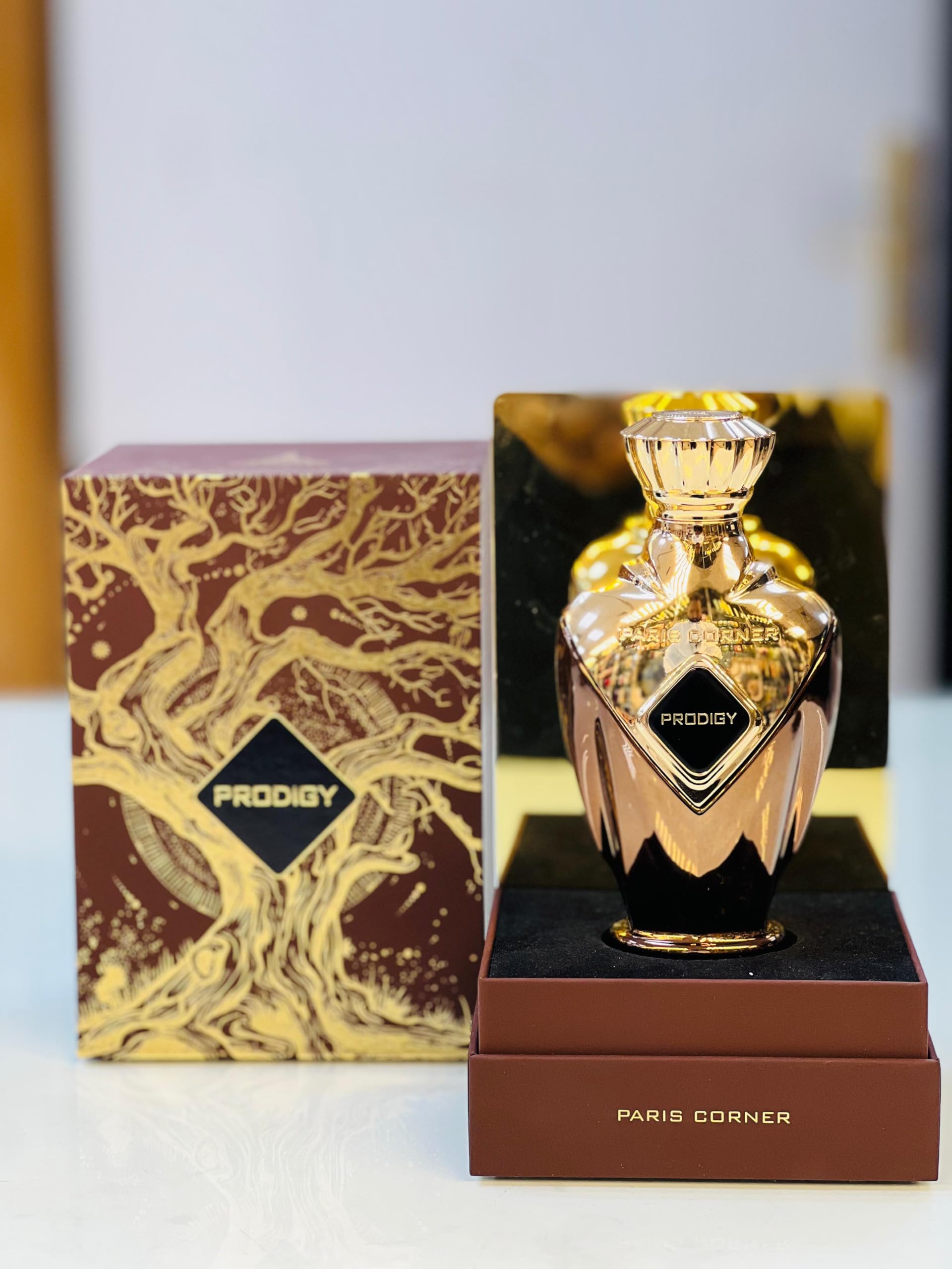 Paris Corner Prodigy EDP Perfume 3.4 Fl Oz for Unisex | Luxurious Spicy Perfume | Captivating Blend of Orange, Cinnamon