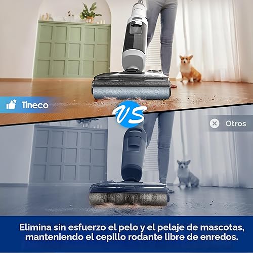 Miniatura 6 de Tineco Floor ONE S6 - Aspiradora inalámbrica en seco y húmedo, todo en uno, para suelos duros, pantalla LED, largo tiempo de funcionamiento,