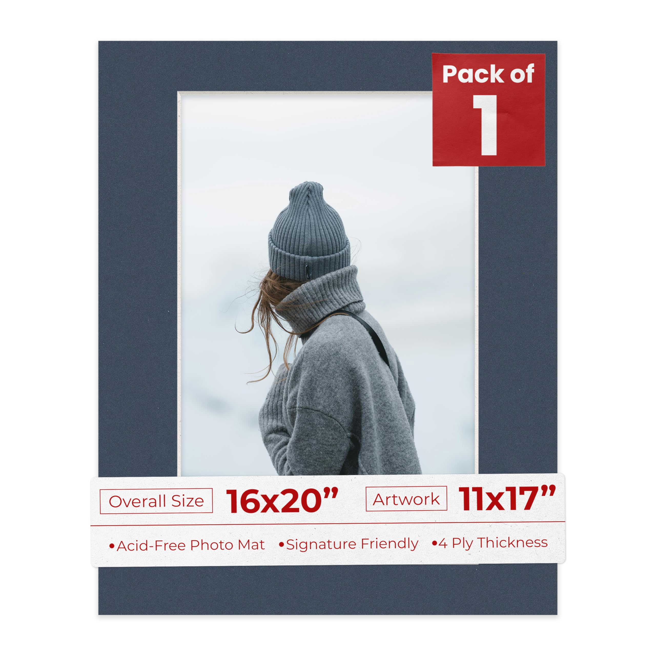 Amazon.com: 11x17 Mat for 16x20 Frame - Precut Mat Board Acid-Free