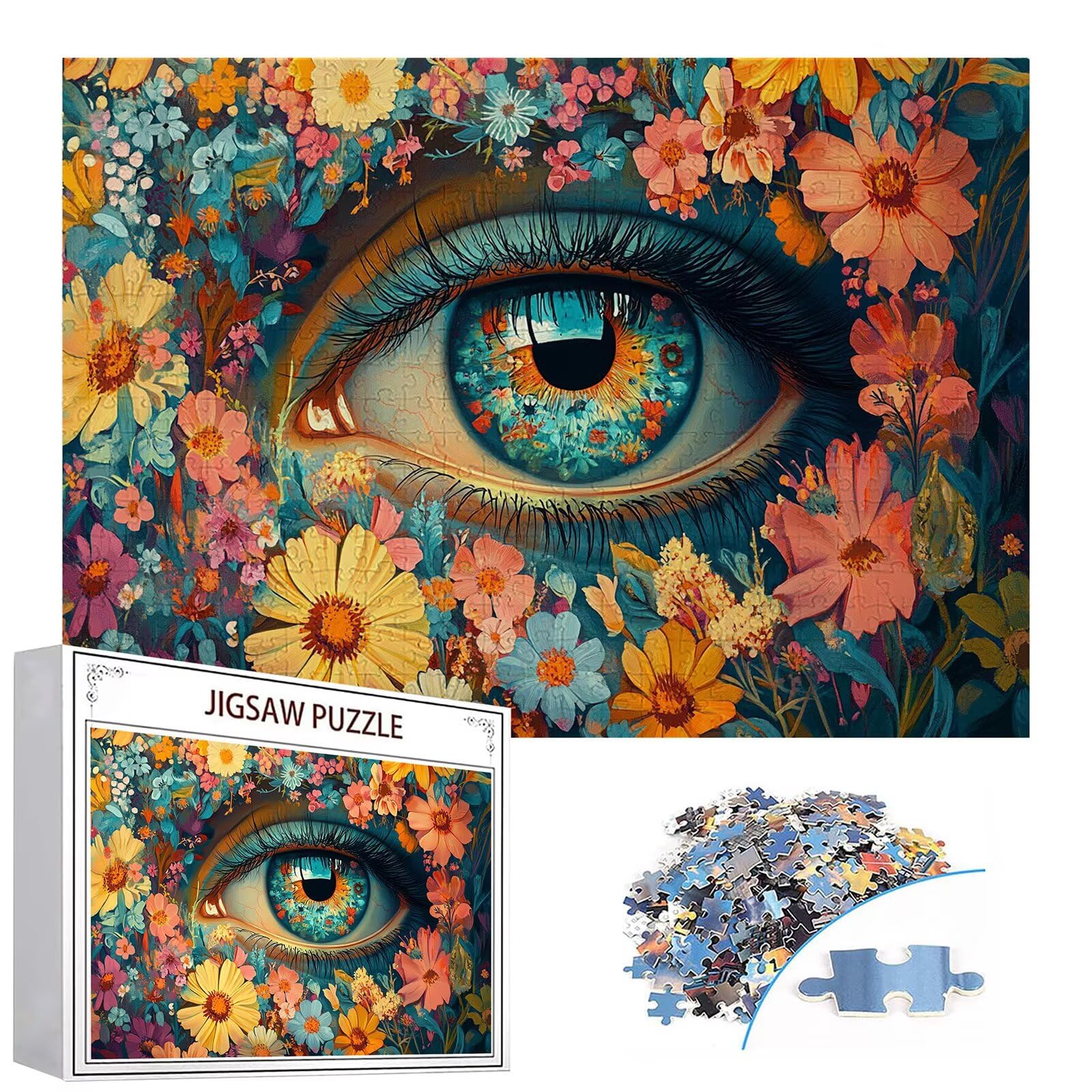 Puzzle 4000 elementów puzzle dla dorosłych kwiaty 141 x 87 cm Unikalne rzemiosło klasyczne 3D drewniana układanka do rodzinnych gier aktywnych, układanka do samodzielnego wykonania nawet do dekoracji