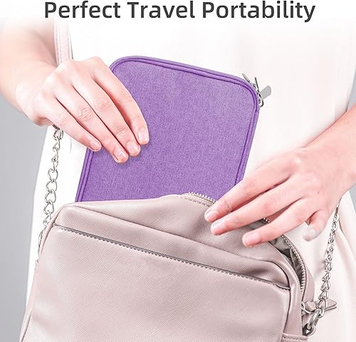 Miniatura 6 de Organizador de artículos electrónicos, bolsa organizadora de cables de viaje, resistente al agua, bolsa de doble capa para cable, cable, iPhone,