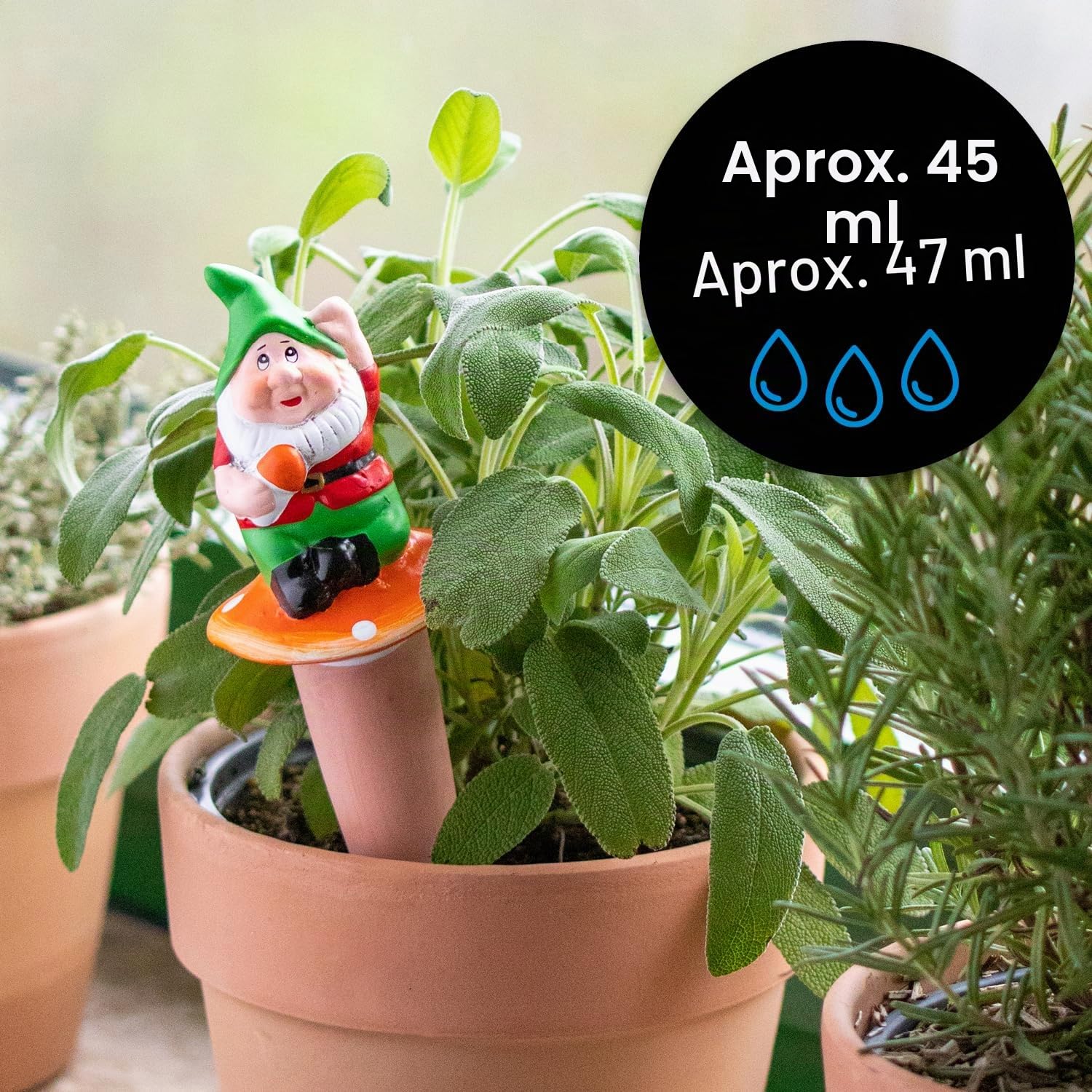 Kit De 8 Conos De Arcilla Para Riego Automático – Dispensador Para Plantas En Vacaciones