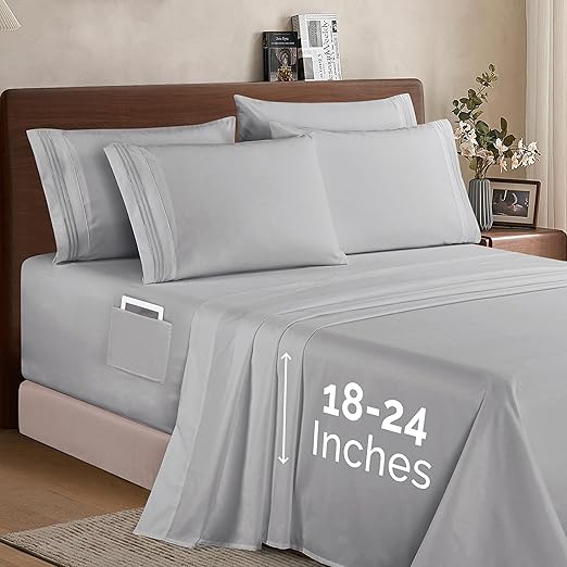 Elegant Comfort 1500 Premium Quality 6Piece Bed Sheet Set
