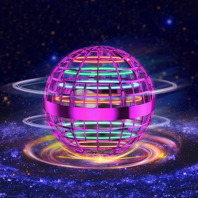 Joysky Flying Orb Flying Ball Toy DIY Flying Space Orb RGB Light