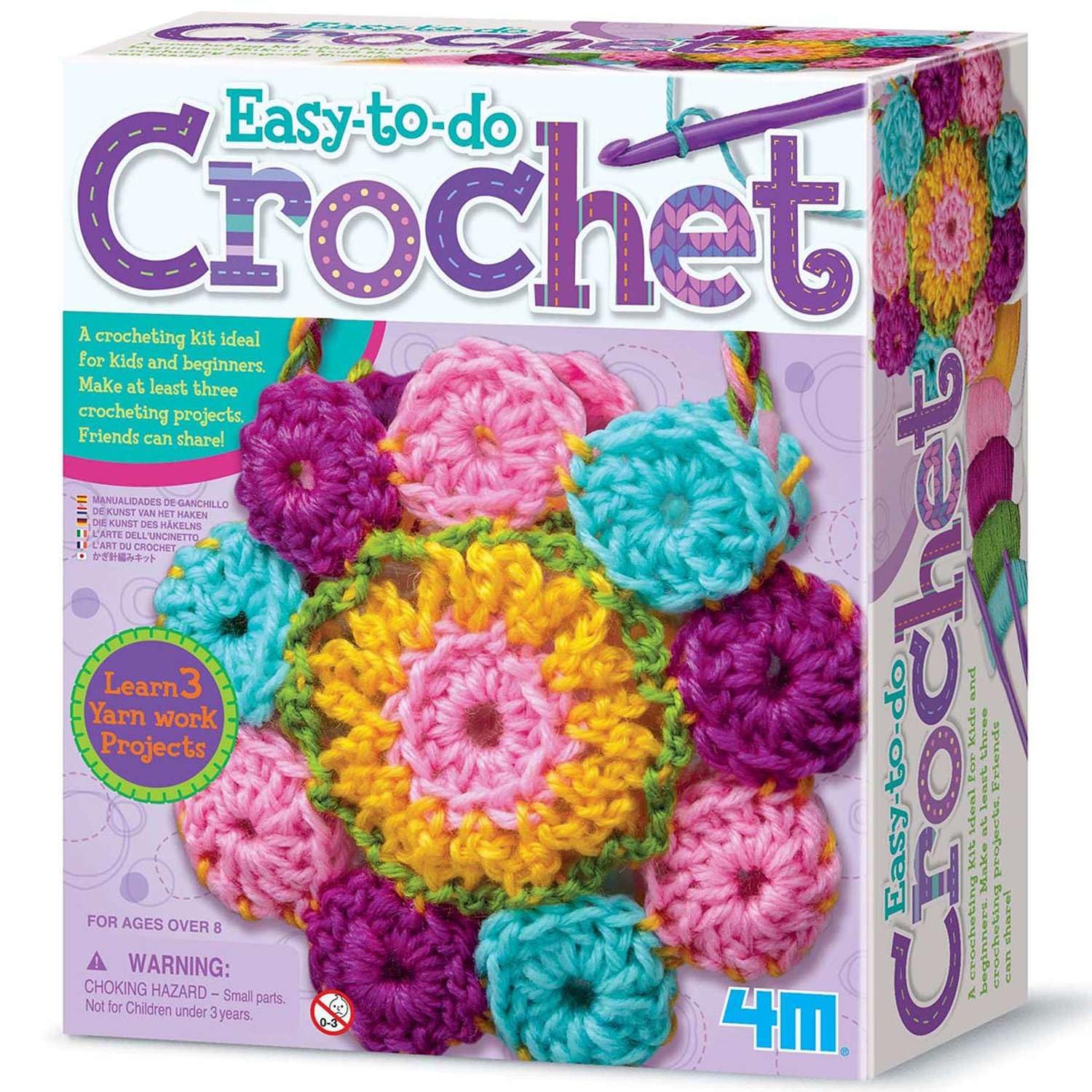 4M Easy-to-Do Crochet Kit, Creative Knitting Craft Activity