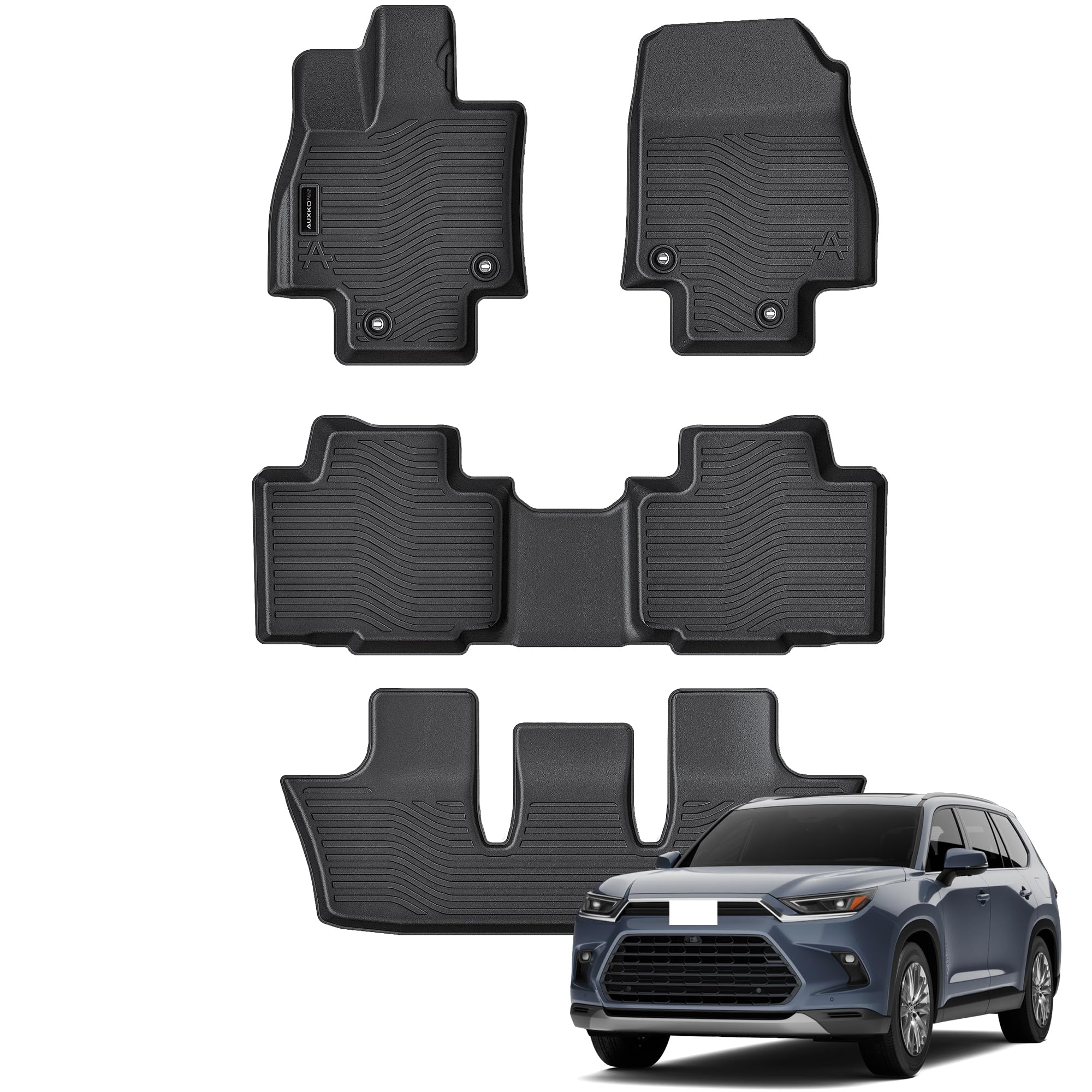 Photo 1 of All Weather Floor Mats Fit for Lexus TX 2024 & Toyota Grand Highlander 2024 TPE Liners All Season Guard Odorless Anti-Slip Floor Mats