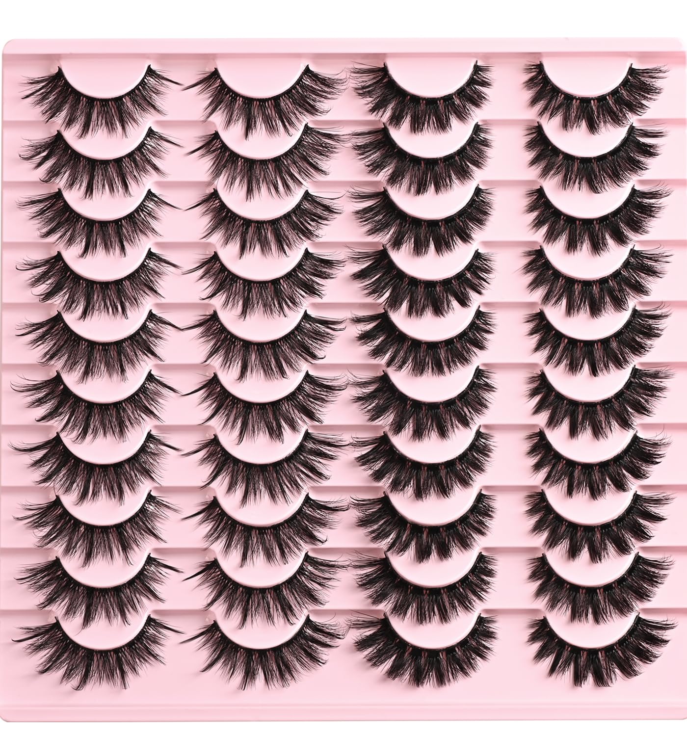 Künstliche Wimpern, natürliche Katzenaugen-Wimpern, weicher Nerzstreifen, natürlicher Look, 2 Stile, gemischt, flauschig, Demi-Wispies, falsche Cateye-Wimpern-Packung, kurz, dick, volles