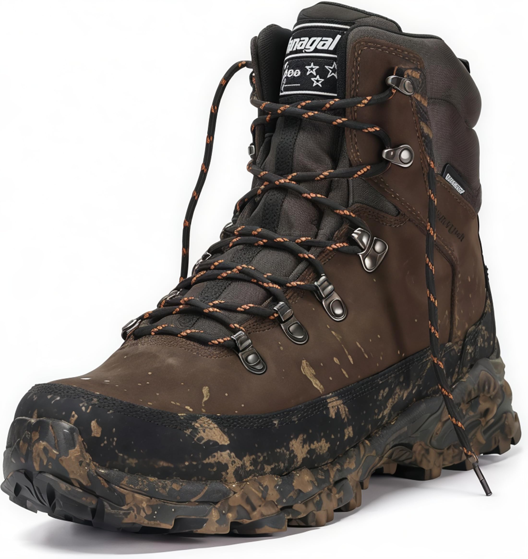SANANG Wasserdichte Wanderschuhe FüR Damen Und Herren, Bk Mesh-Futter, Pu+Eva-Zwischensohle, Gummisohle Mit VerstäRktem Profil, Braun, Trekkingschuhe 36-46