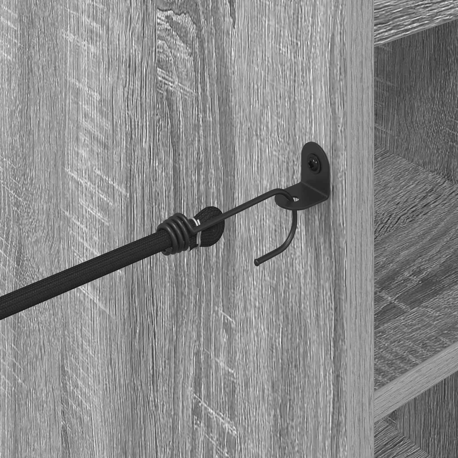 Gecheer Golf-Schrank Uni Grau, 120 x 45 x 98 cm, Holz, Stauraum für Golfzubehör, für Garage und Wohnraum