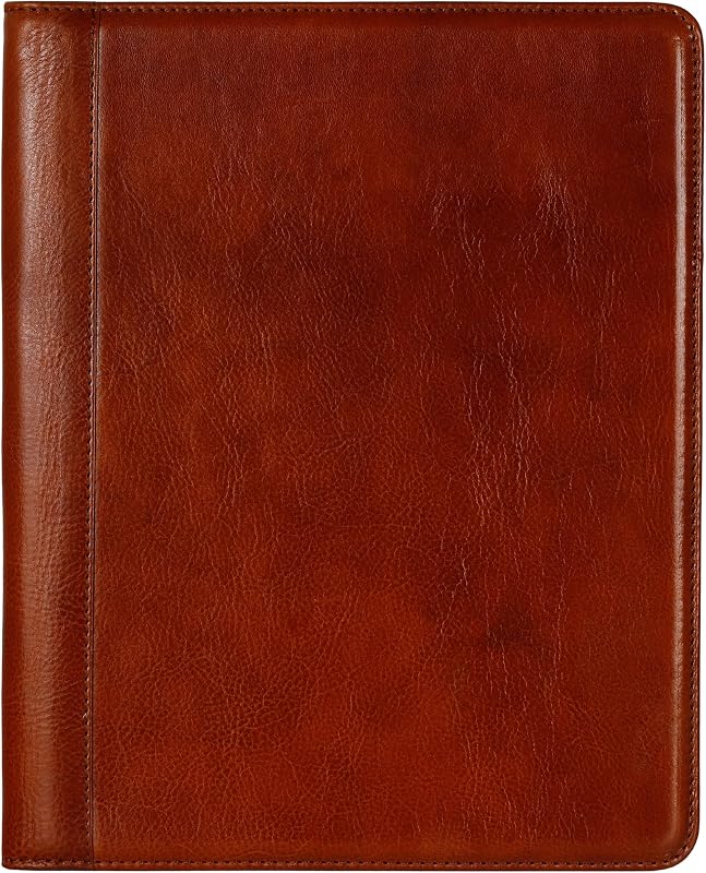 Leather Portfolio – Tablet size Leather Document Case – Small Briefcase Made in Italy