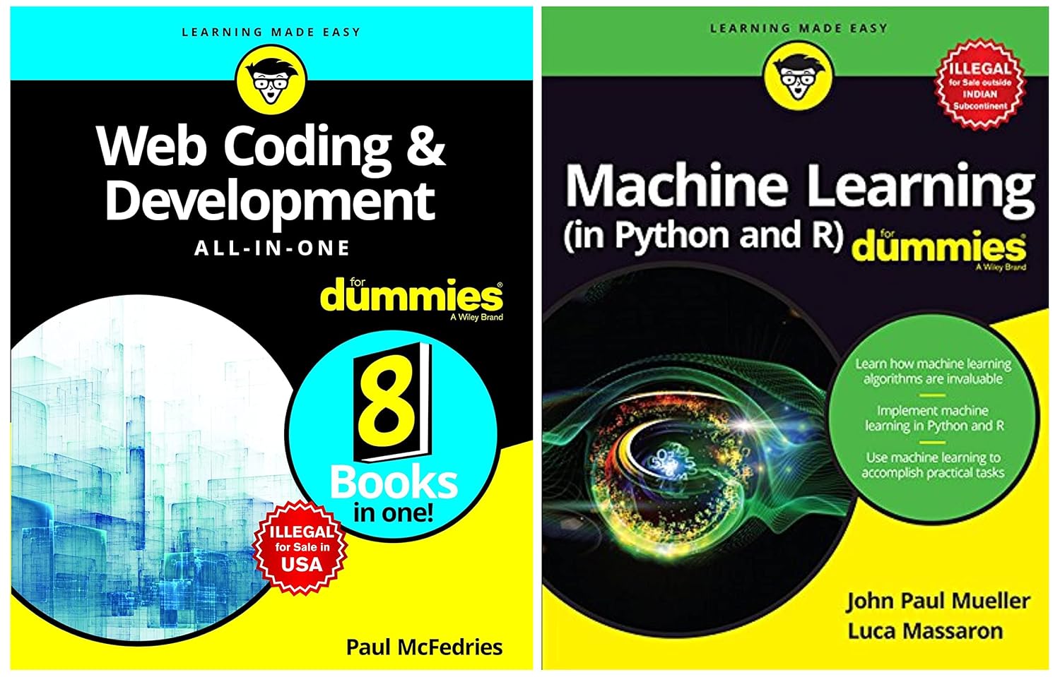 Buy Machine Learning (in Python and R) For Dummies & Web Coding ...