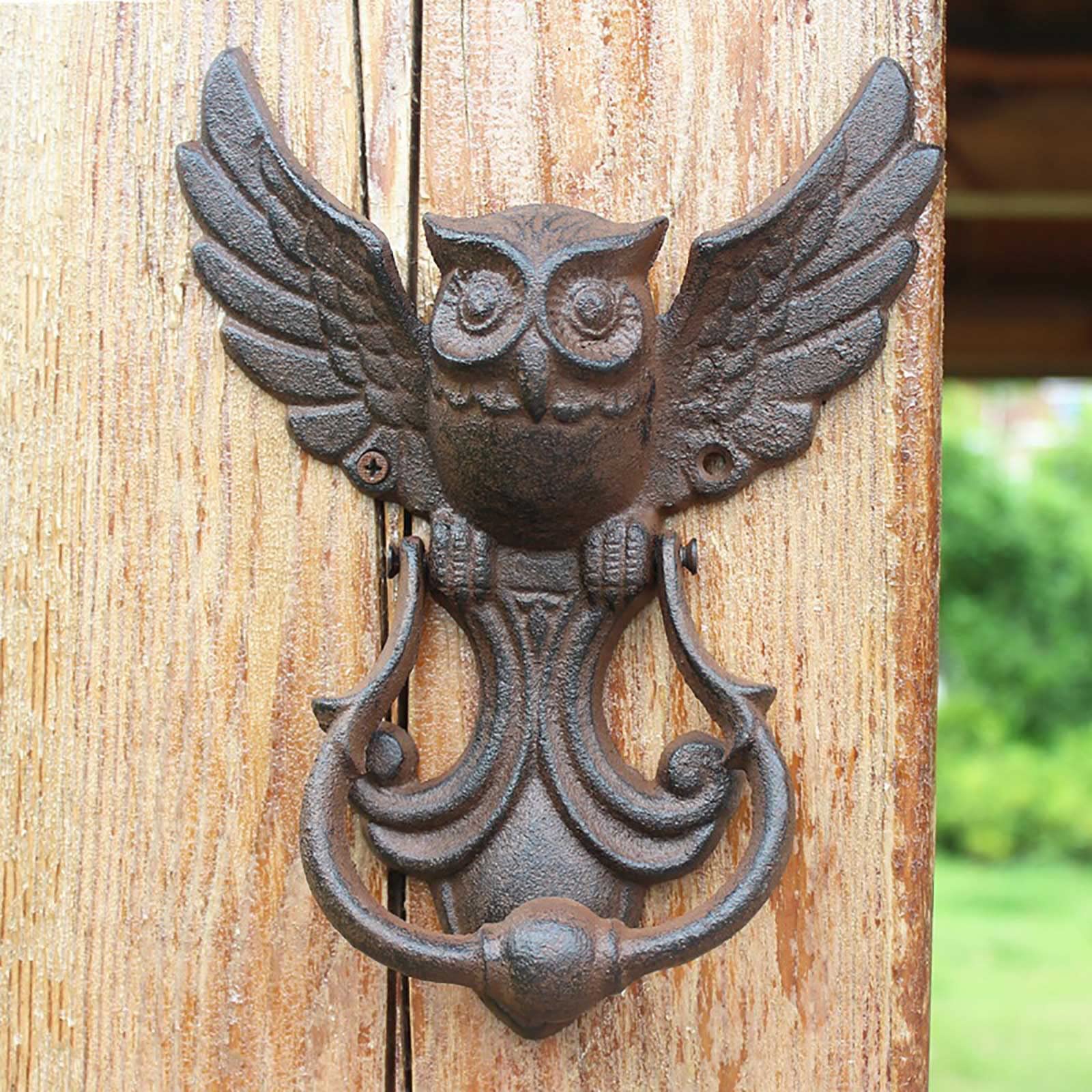 Amazon.com: Owl Door Knocker - Vintage Front Door Knocker Decoration Metal  Cast Iron Door Ring - Vintage Garden Courtyard Creative Door Handle  Decoration : Tools & Home Improvement