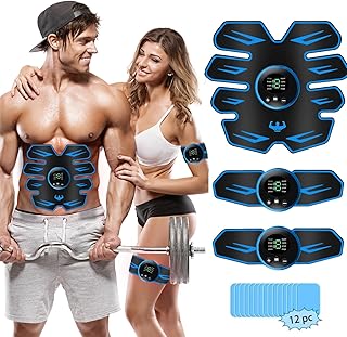 YUCEN ABS Trainer Belt for Abdominal Arm,Safty Effective Quick EMS Muscle Trainer,EMS Muscle Stimulator,Abdominal Muscle,Abs Trainer,Abdominal Muscle Toner,ABS Fit Weight Muscle Training