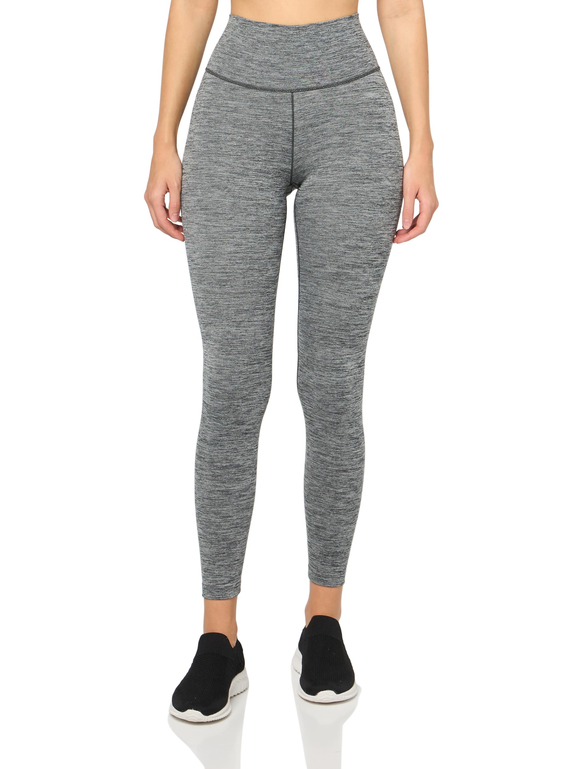 adidas Damskie legginsy treningowe All Me 7/8, szary ciemny melanż, S, Szary Ciemny Cętkowany, S