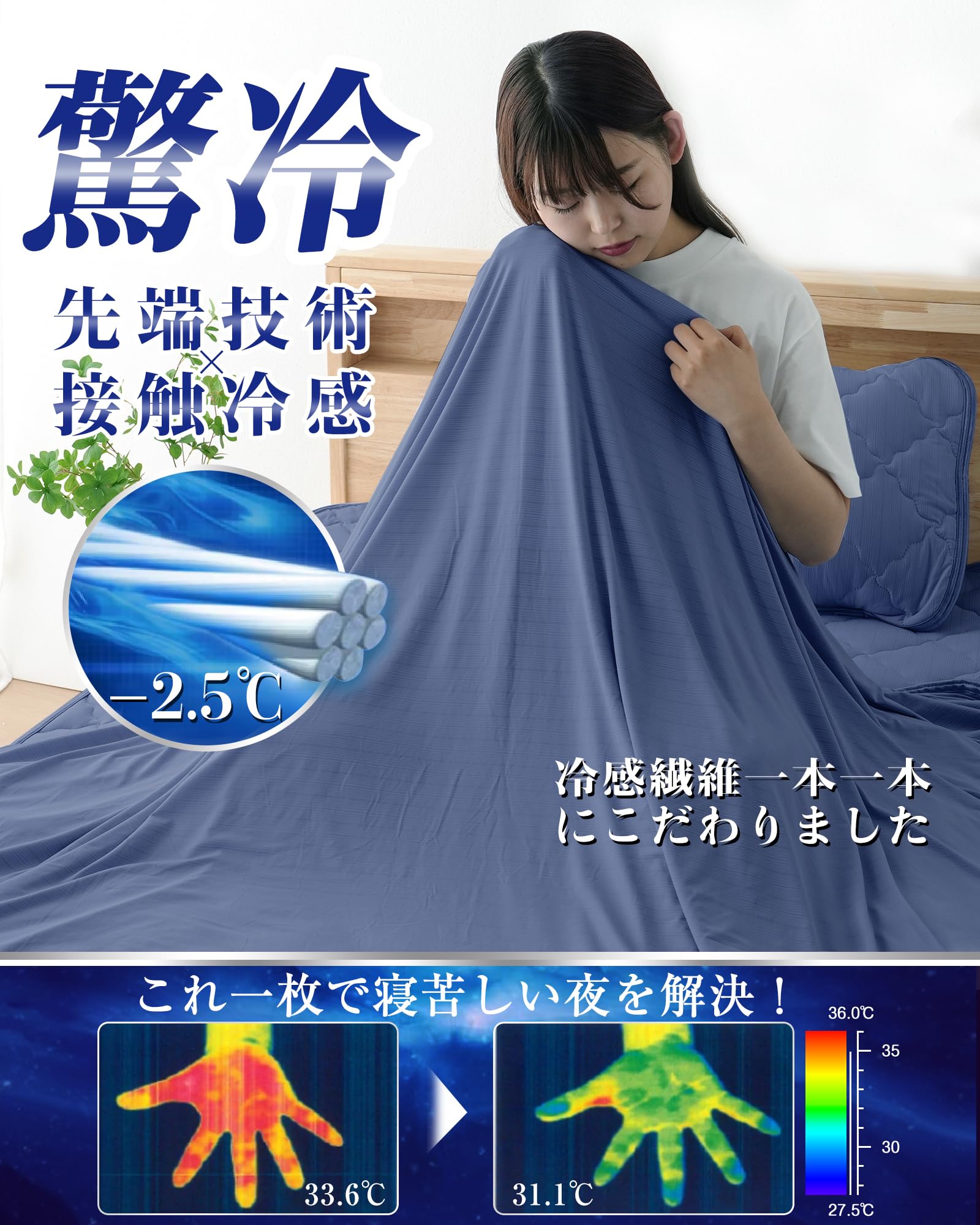 Amazon.co.jp: IMA HOME 【究極冷感×天然レーヨン入り】冷感