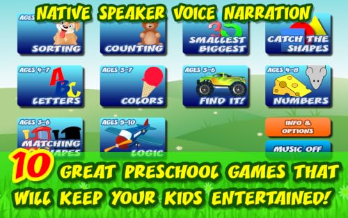 image for Emma's Games 10 Preschool Activities in One App - Fun Educational Kids