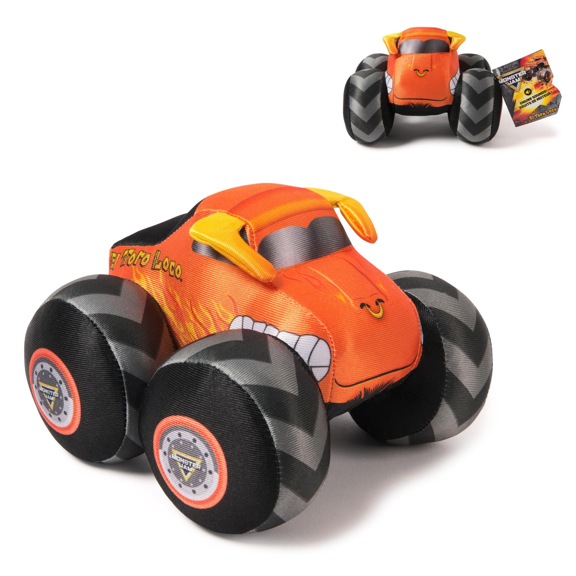 Amazon.co.jp: Monster Jam 公式 7インチ プラシ天トラック エンジン