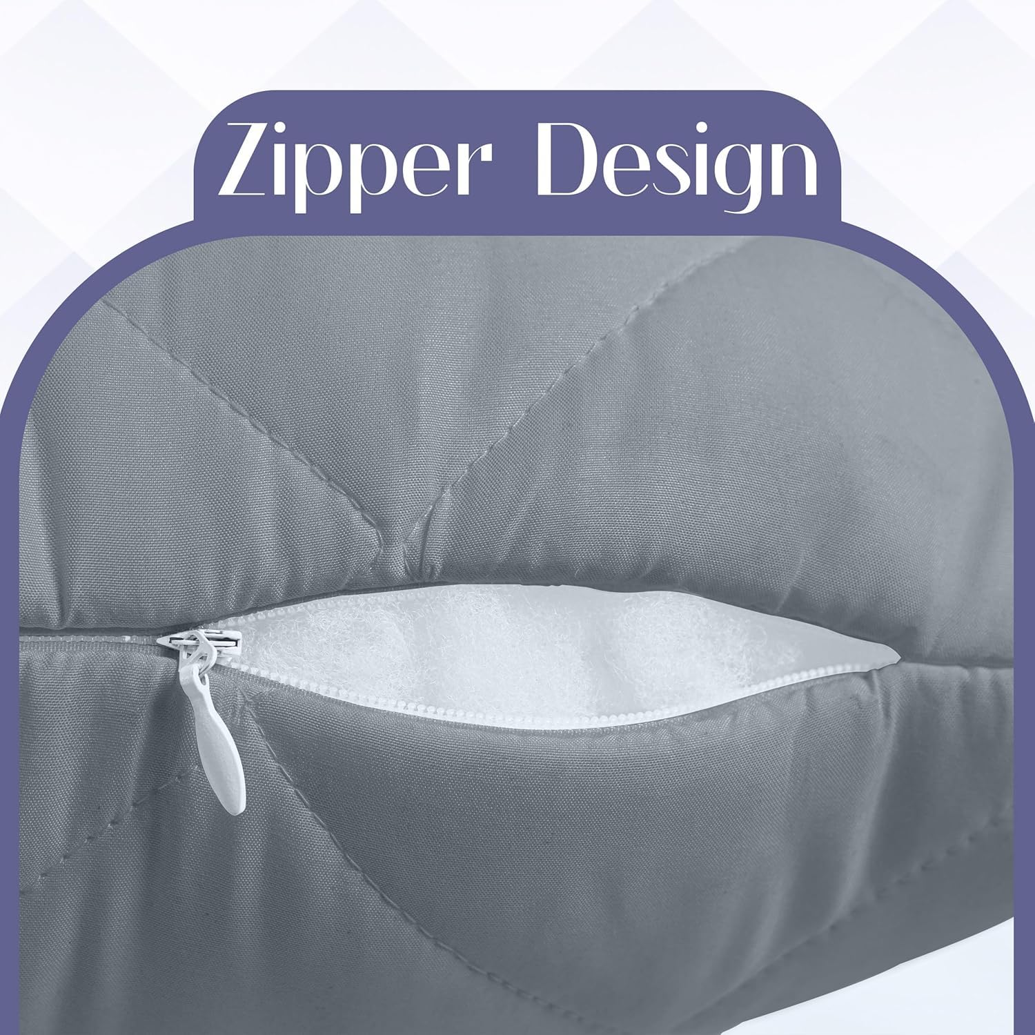 Utopia Bedding Oreiller matelassé pour Le Corps, 40x145 cm Oreiller de Grossesse et de maternité, Oreiller pour Dormir sur Le côté, Rembourrage en Polyester Doux (Gris)