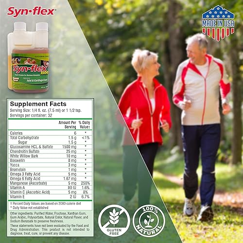 Miniatura 3 de 1500 - Fórmula líquida de jugo de glucosamina - Ayuda a apoyar la salud de las articulaciones y los cartílagos - Suplemento de bebida de sulfato de