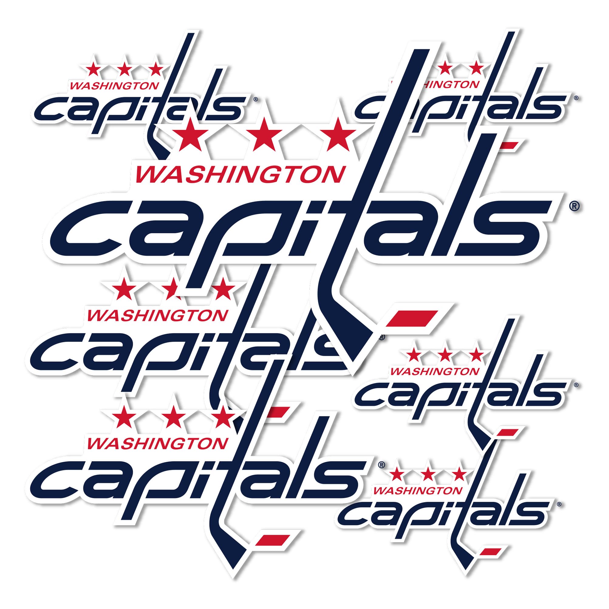 Desert Cactus Washington Capitals Sticker NHL Team National Hockey League Vinyl Decal Laptop Water Bottle Car Scrapbook (Type 3 - Main Logo)