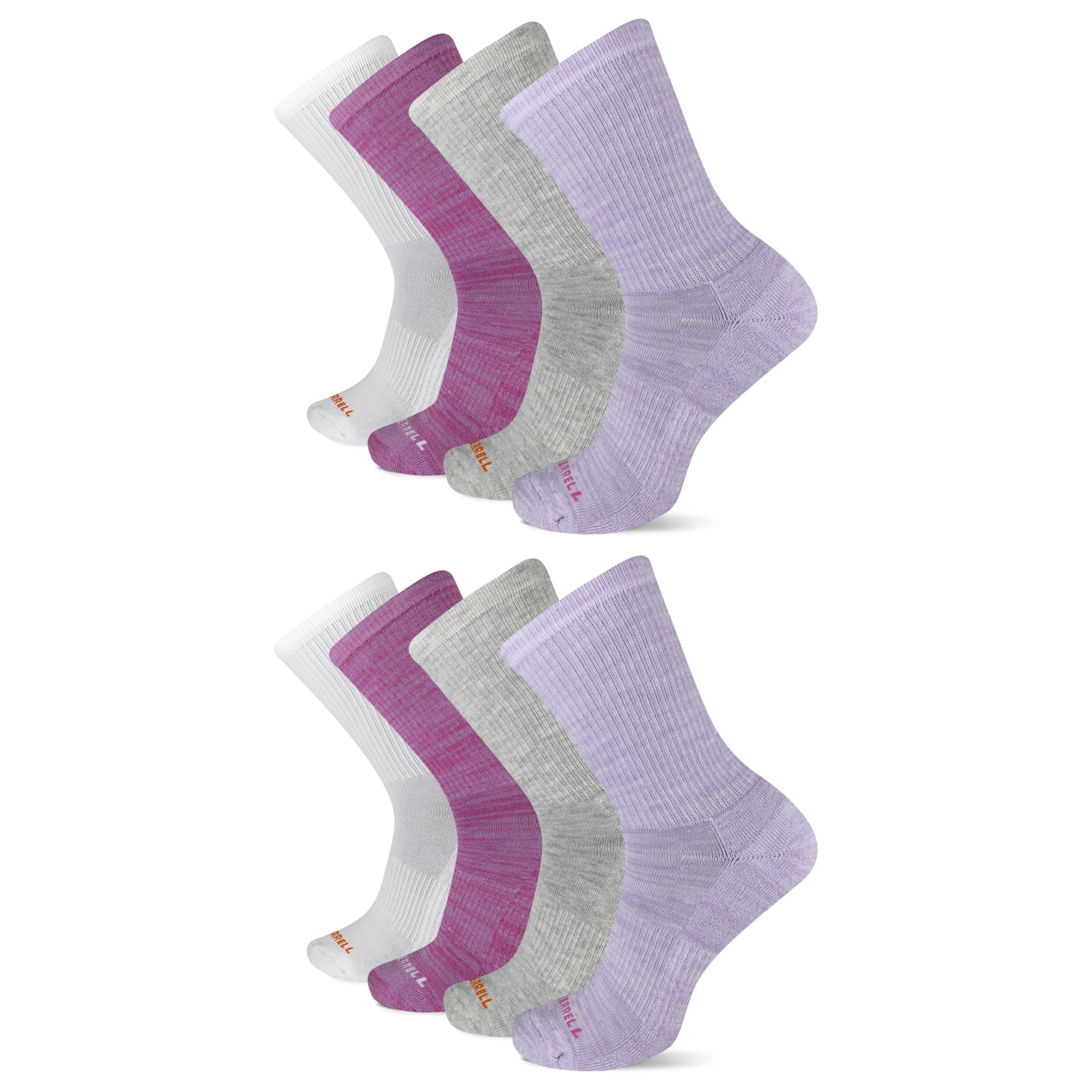 Merrell Unisex Adult Men's and Women's Cushioned Midweight Ankle Socks - 4, 8, 12 Pairs - Moisture Wicking