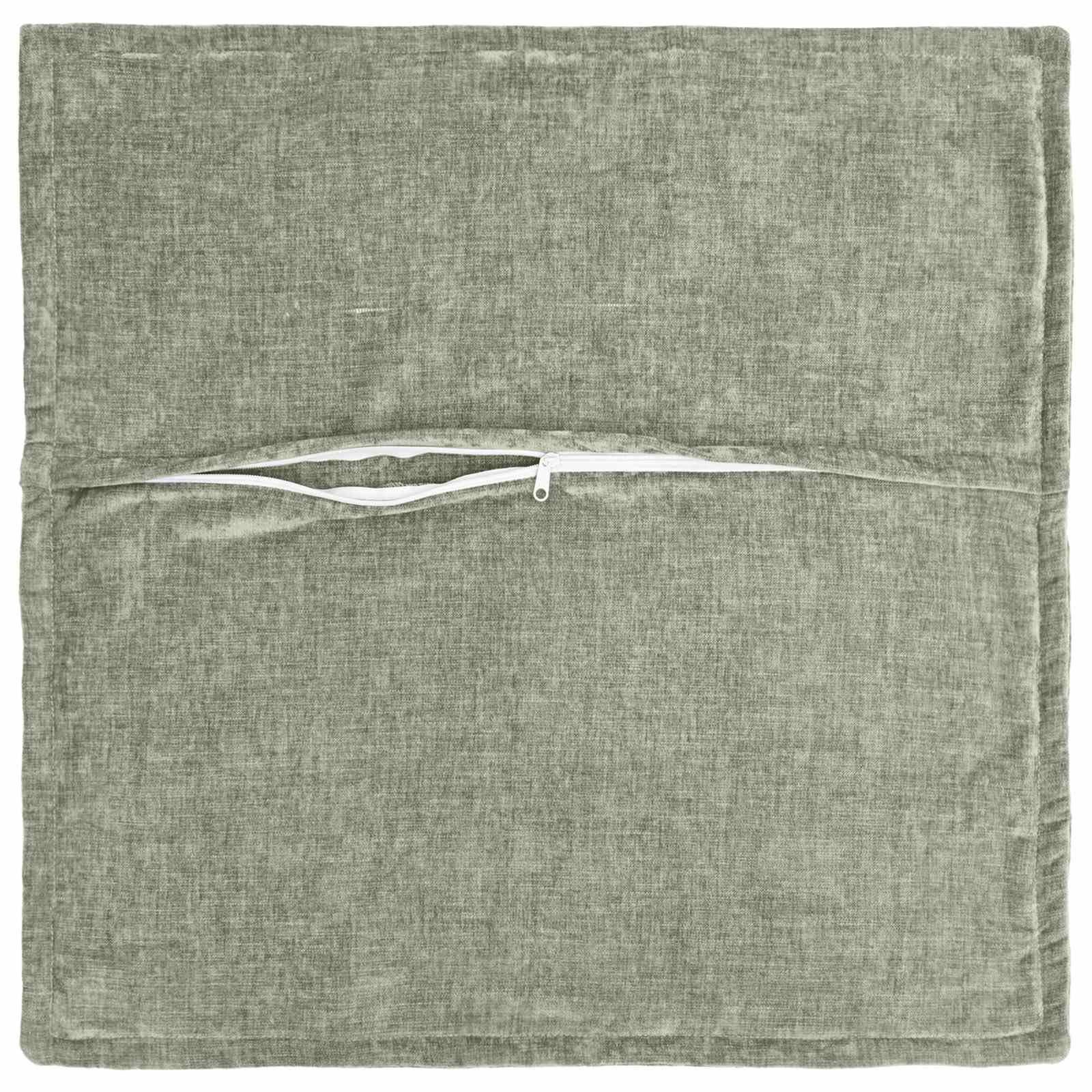 vidaXL Kissenbezug 12 STK. Houten Grün 45 x 45 cm Chenille-Stoff