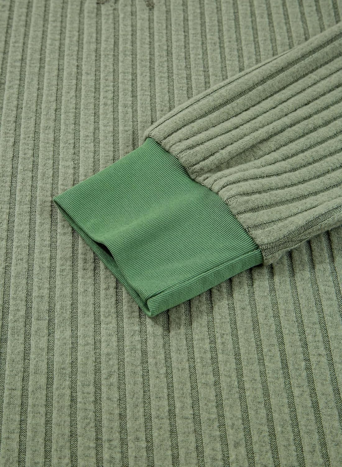 SHEWIN Women Color Block Patchwork Sweatshirt 2025 Fall Pullover Oversized Tops - Image 9