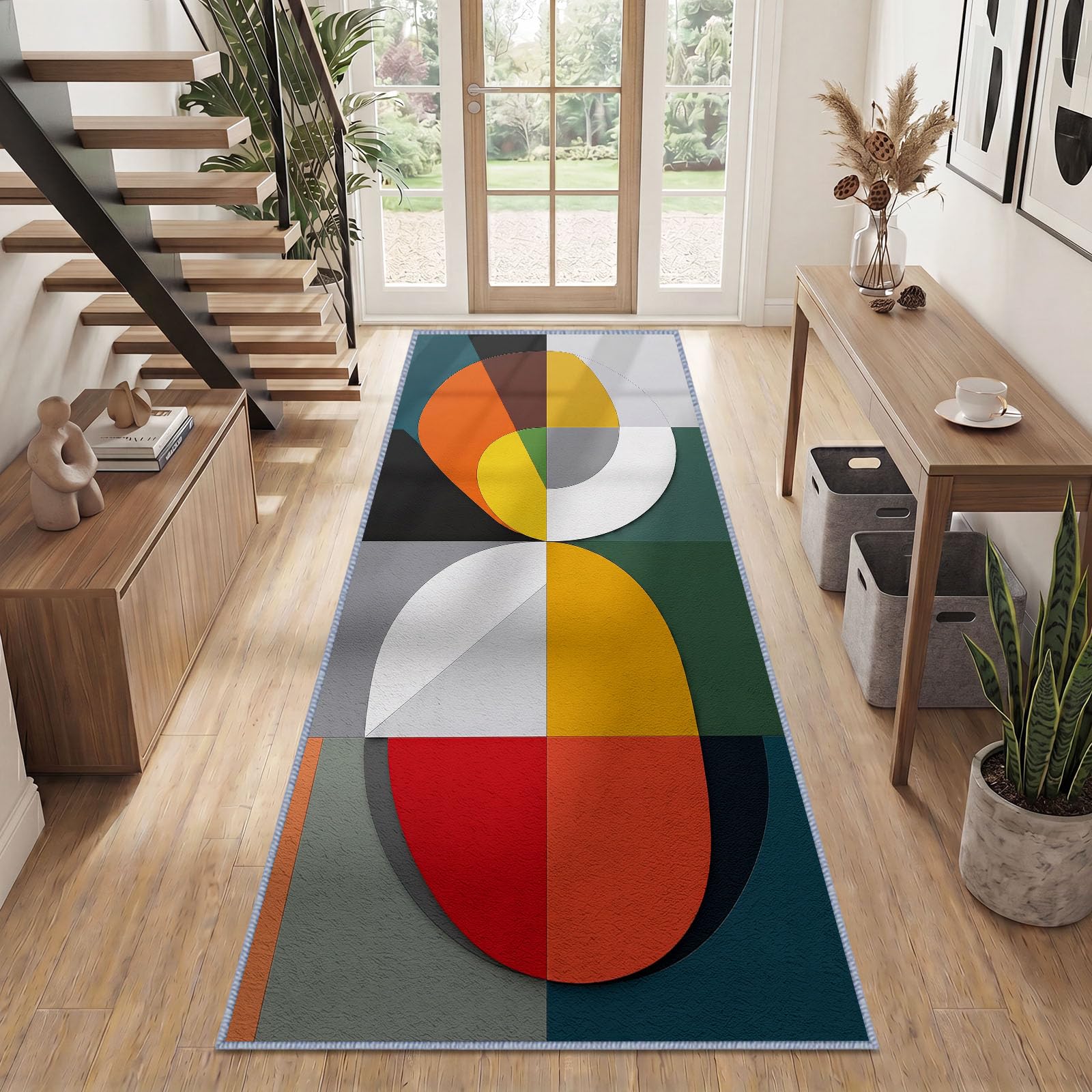 Mid Century Modernism antypoślizgowy chodnik 60 x 180 cm,