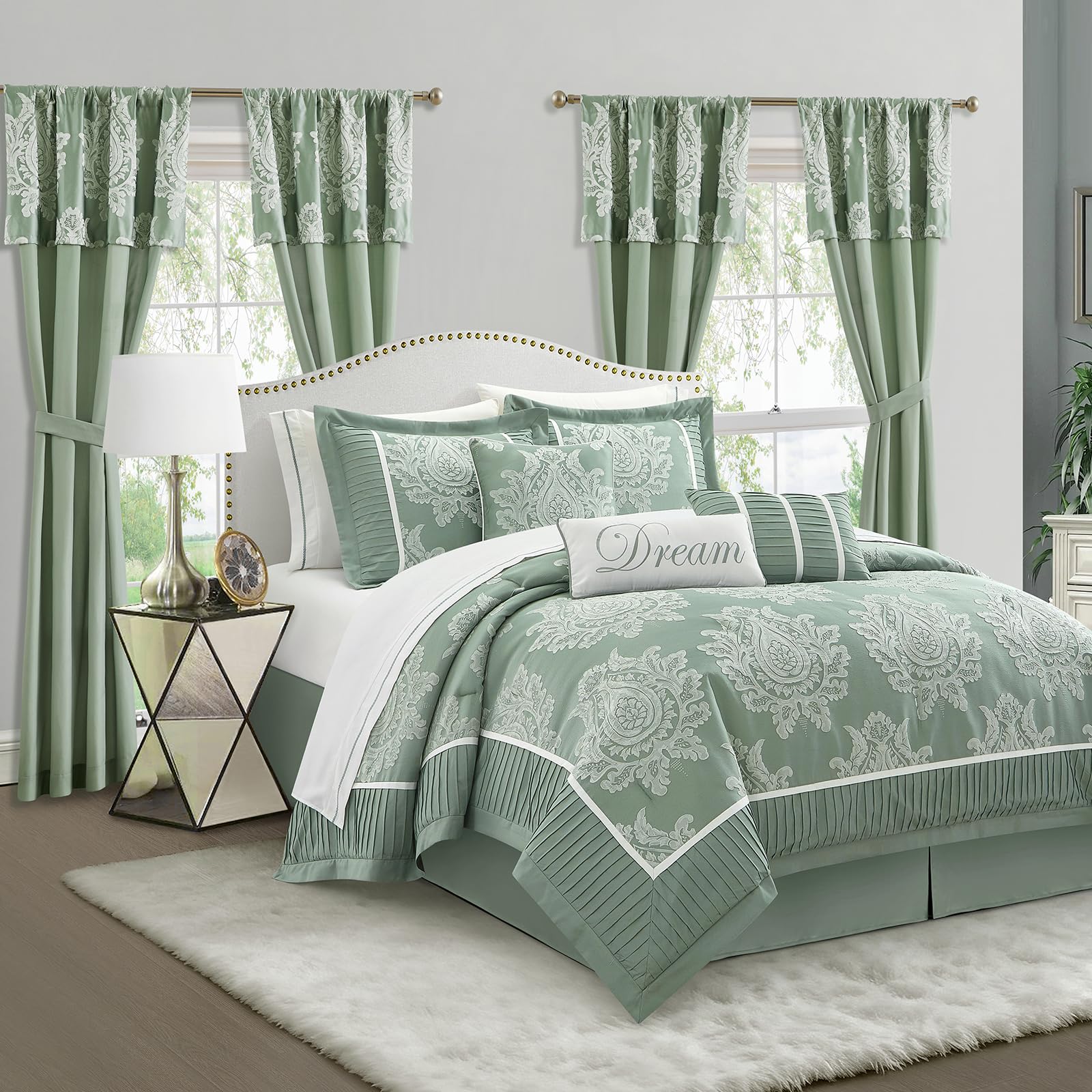 LANCO MODERN LIFESTYLE Sage Queen Comforter Set