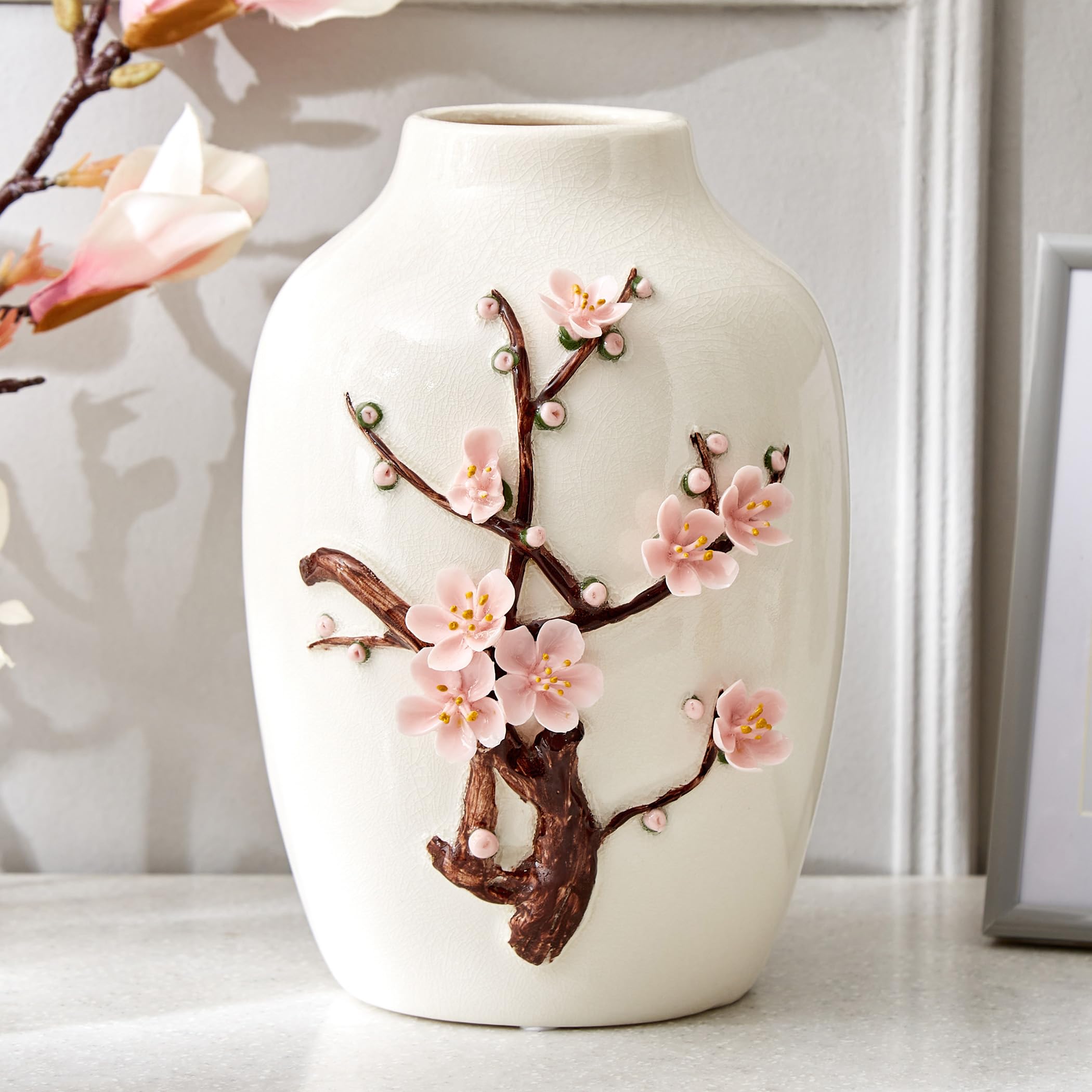 Home Centre Splendid Senorita Shizue Ceramic Floral Vase-image-47