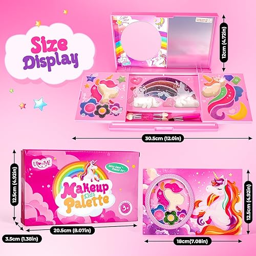 Miniatura 7 de ULOVEME Umicorn - Kit de maquillaje real para niñas, no tóxico, lavable, regalo para niñas de 3, 4, 5, 6, 7, 8 años