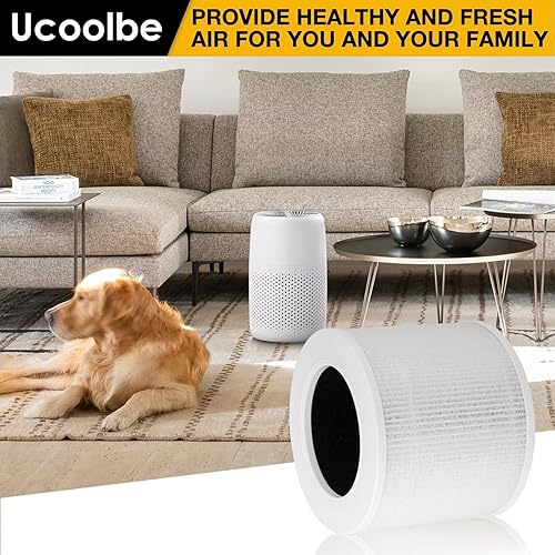 Miniatura 7 de Paquete de 2 mini filtros de repuesto para mini purificadores de aire LEVOIT Core, repuesto de filtro HEPA H13, filtro de alta eficiencia 3 en 1 con