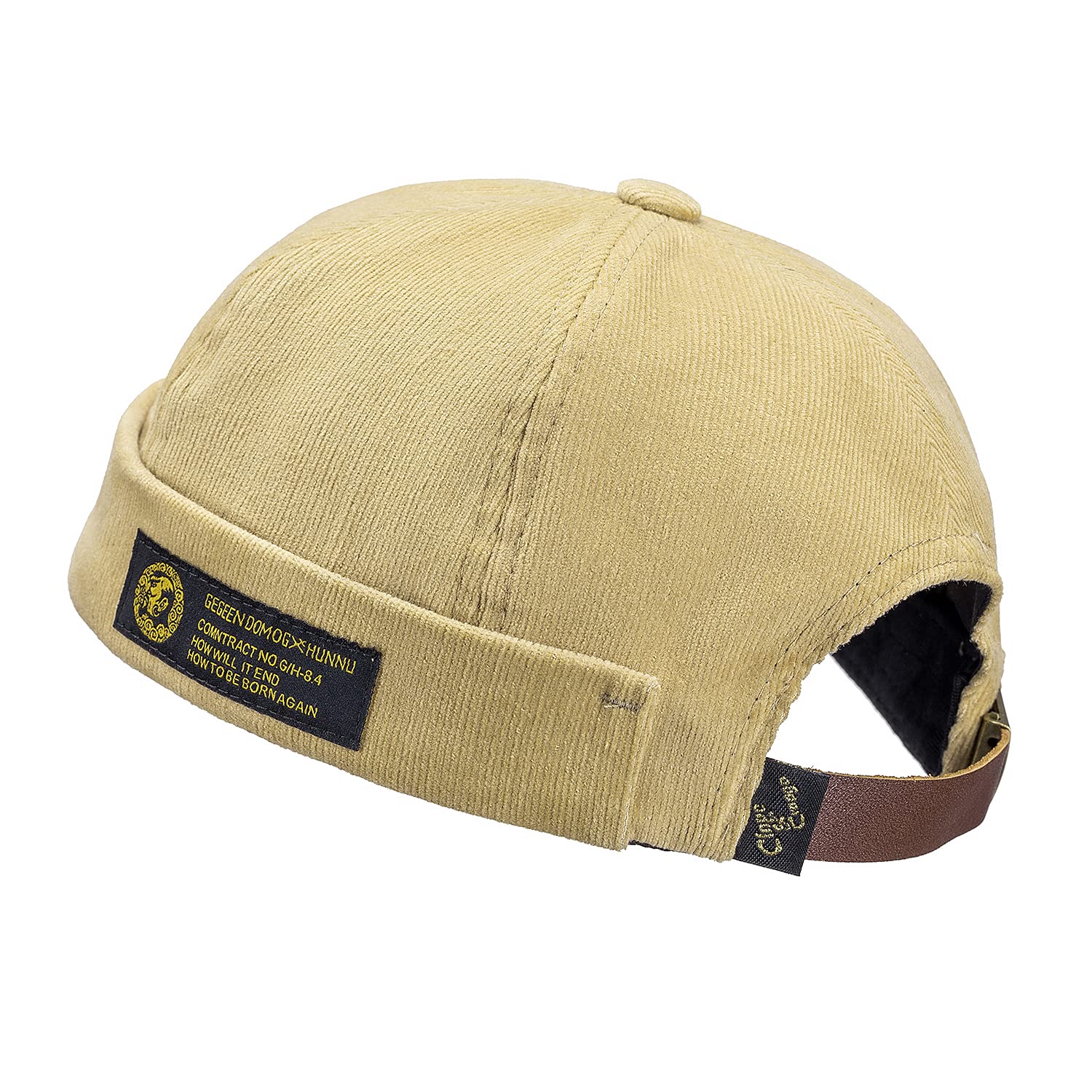 CLAPE Watch Cap Work Beanie Corduroy Docker Leon Brimless Hat Rolled Cuff Harbour Hat