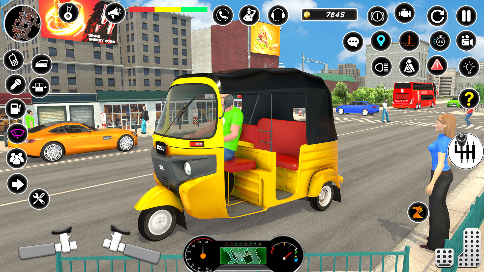 Modern Indian Tuk Tuk auto Rikshaw US Loader Rikshaw taxi simulator ...