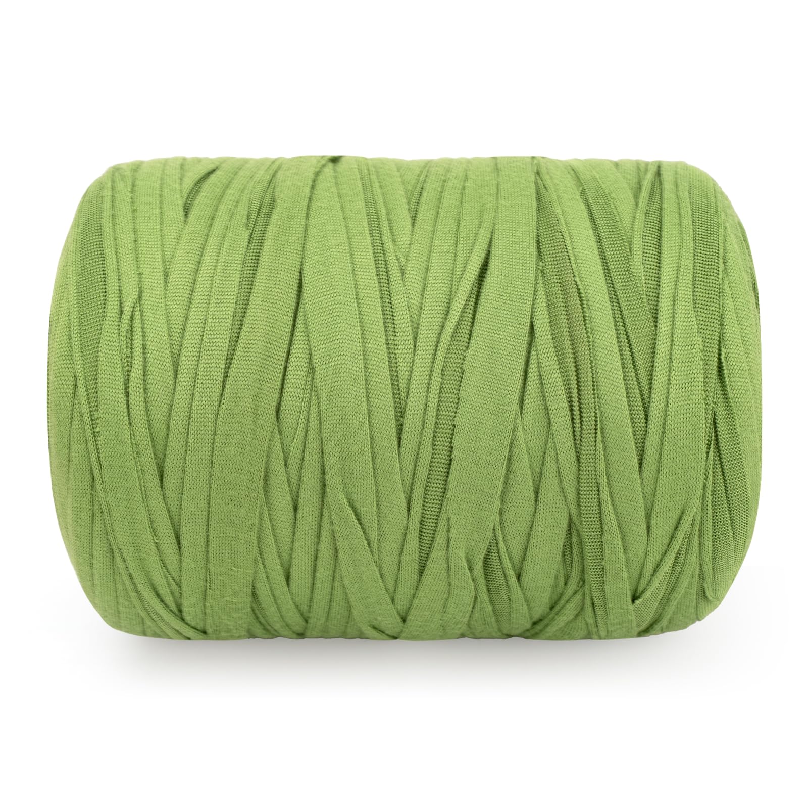 G2PLUS 300g T Shirt Yarn, 100m Green Crochet Yarn for Bags and Baskets