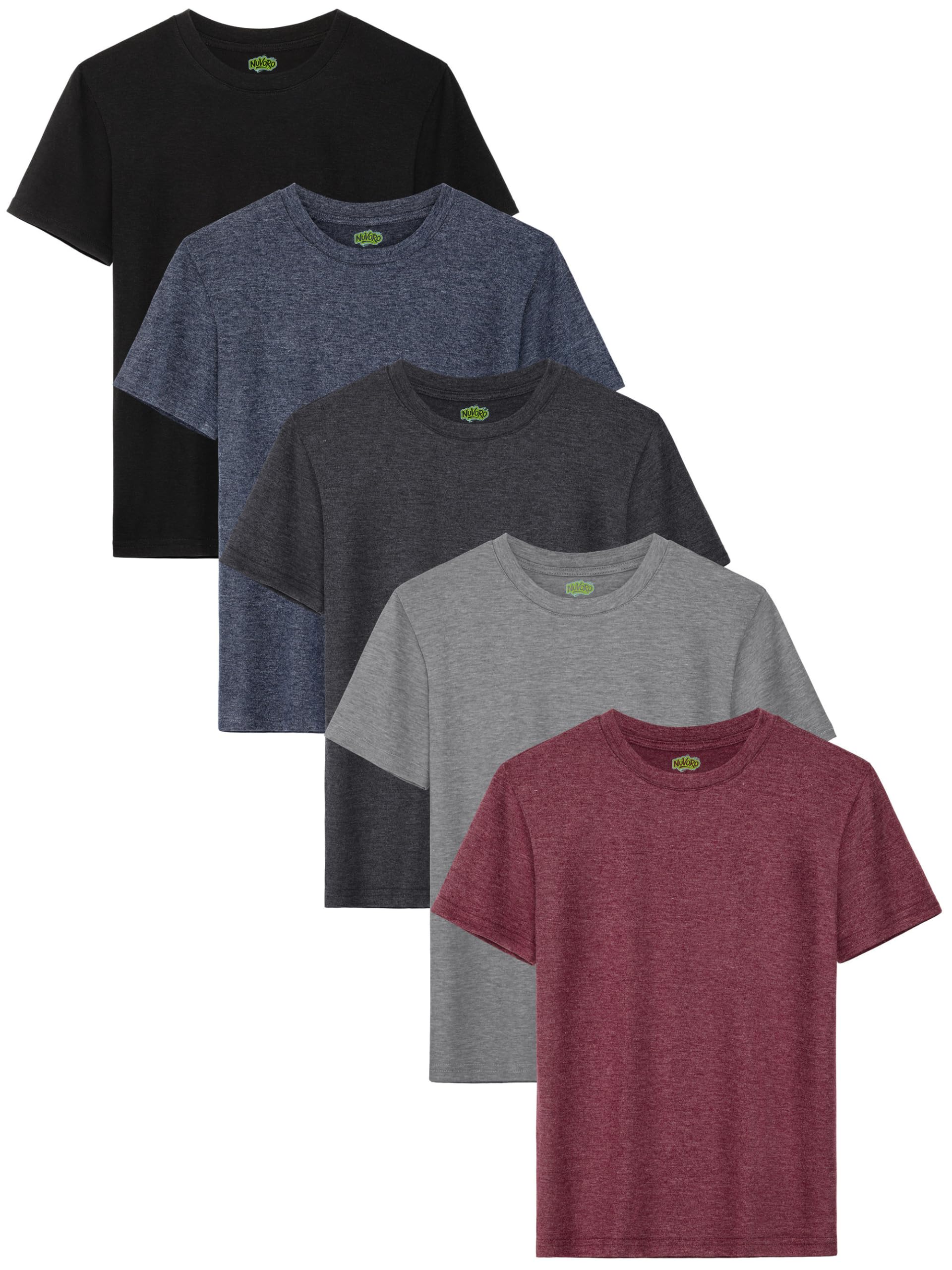 5 Pack Boys Shirts Short Sleeve Boys Tshirts Kids T-Shirts Summer Clothes