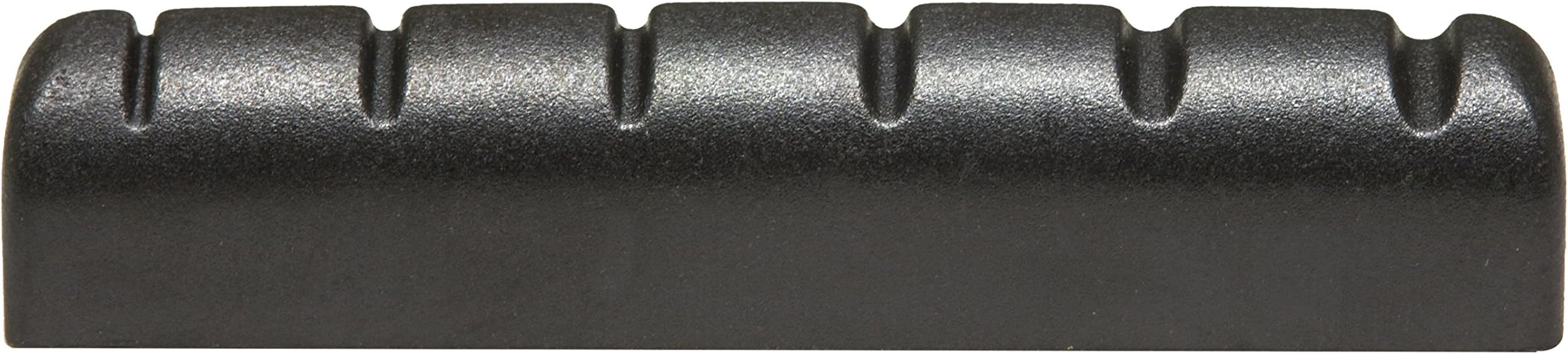 PT-1728-00 Graph Tech Black TUSQ XL 6-String Pre-Slotted Self-Lubricating Guitar Nut – Made in Canada Replacement Nut for Improved Tuning Stability and Tone. Precison slotted. L - 43.57 mm