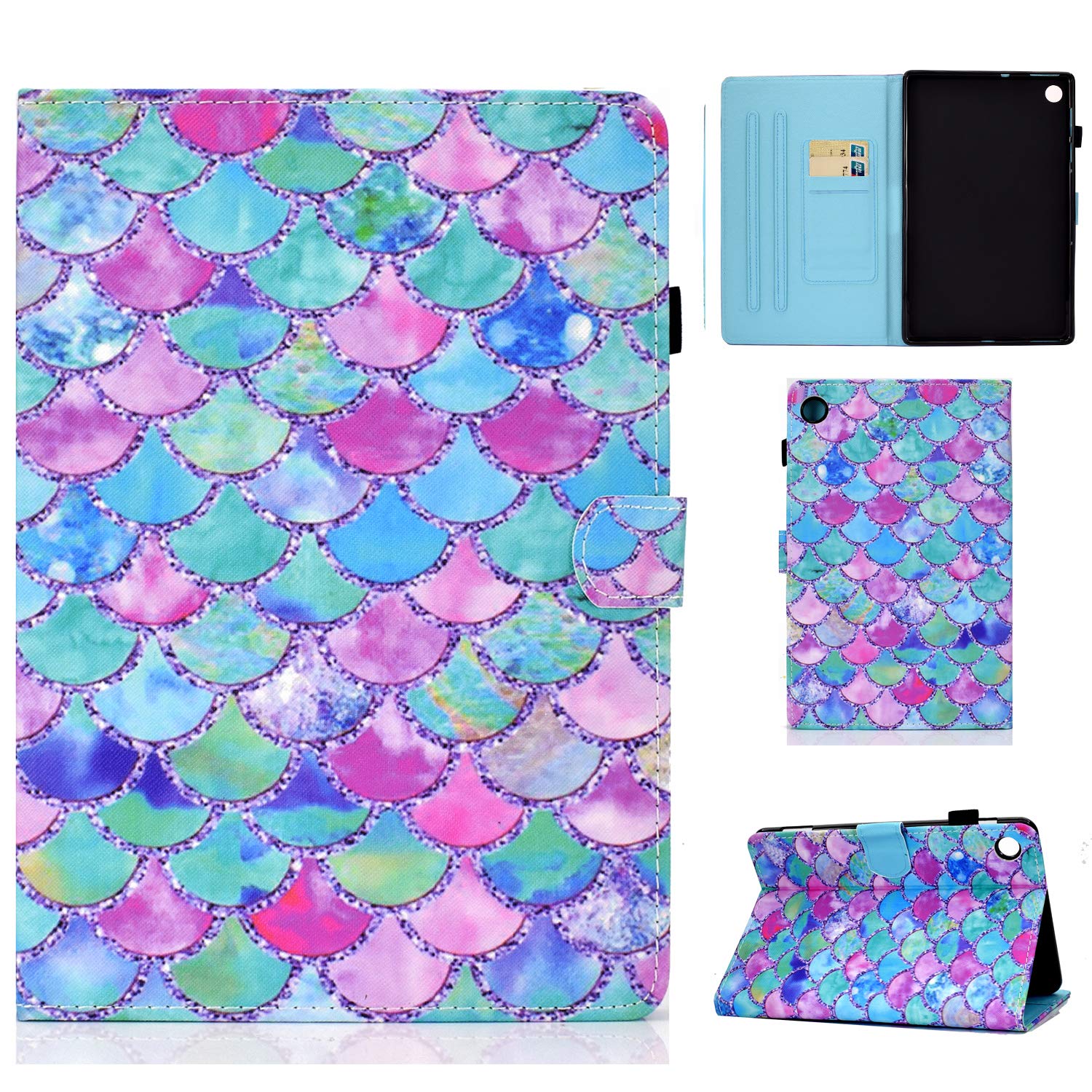 Lenovo Tablet M10 Case ALILANG Case For Lenovo Tab M10 Plus 3rd Gen - Green PU Leather Cover Lenovo Tablet Plus - View #7
