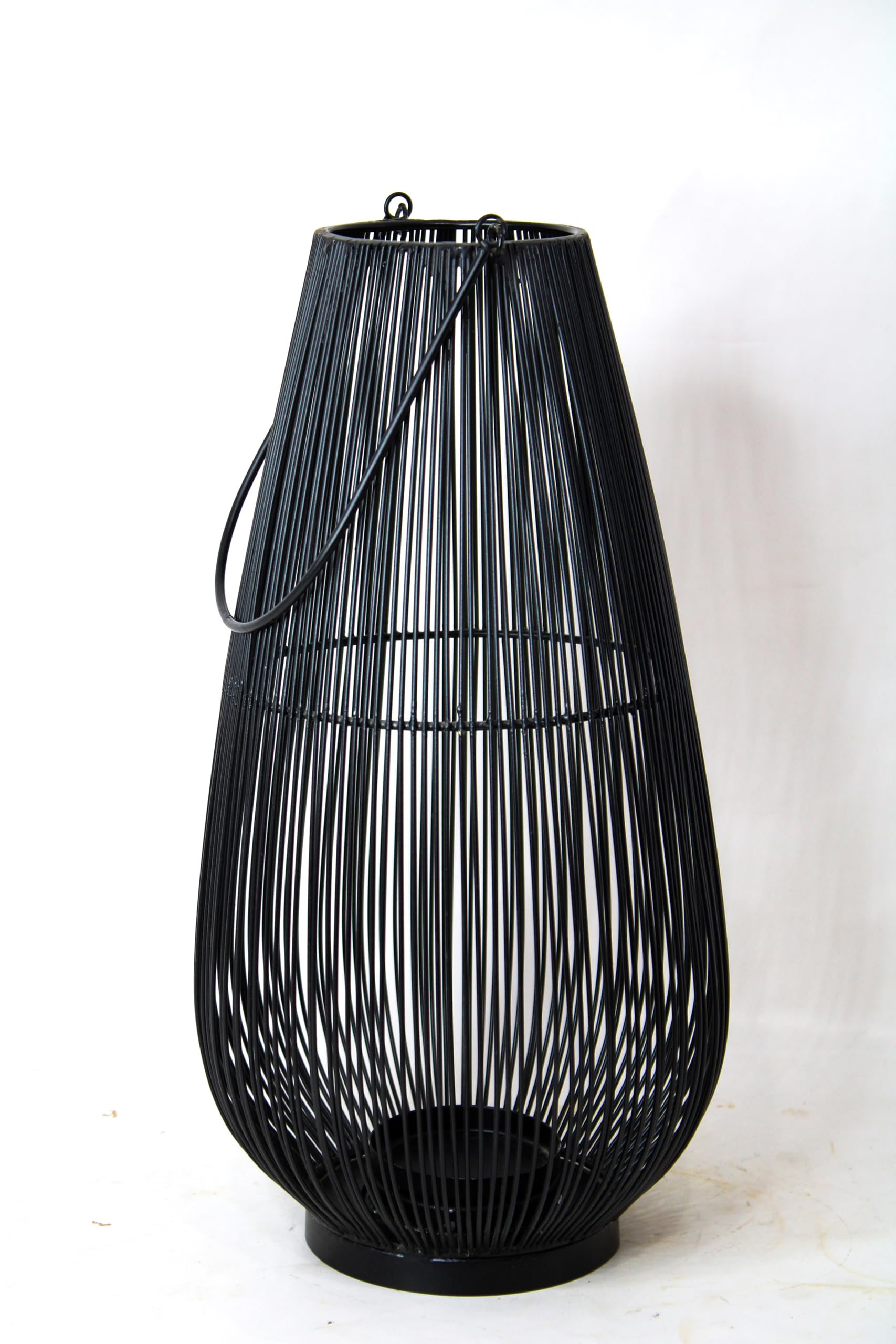 Large Black Domed Lantern by Global Glory