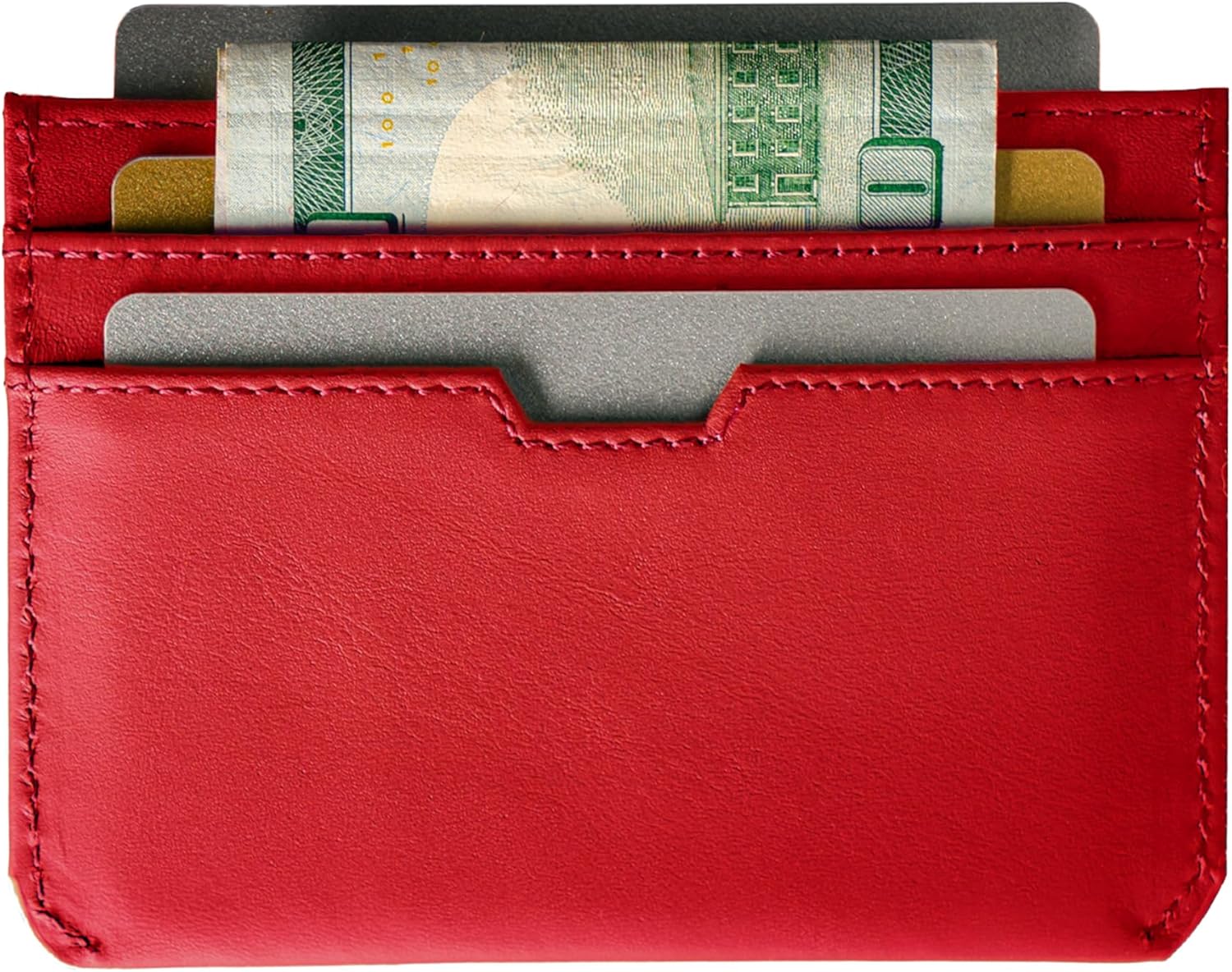 Vaultskin MOORGATE Slim Card Holder - Minimalist Leather Wallet, RFID Blocking Sleeve, Fits Front Pocket, for Men and Women - Image 3