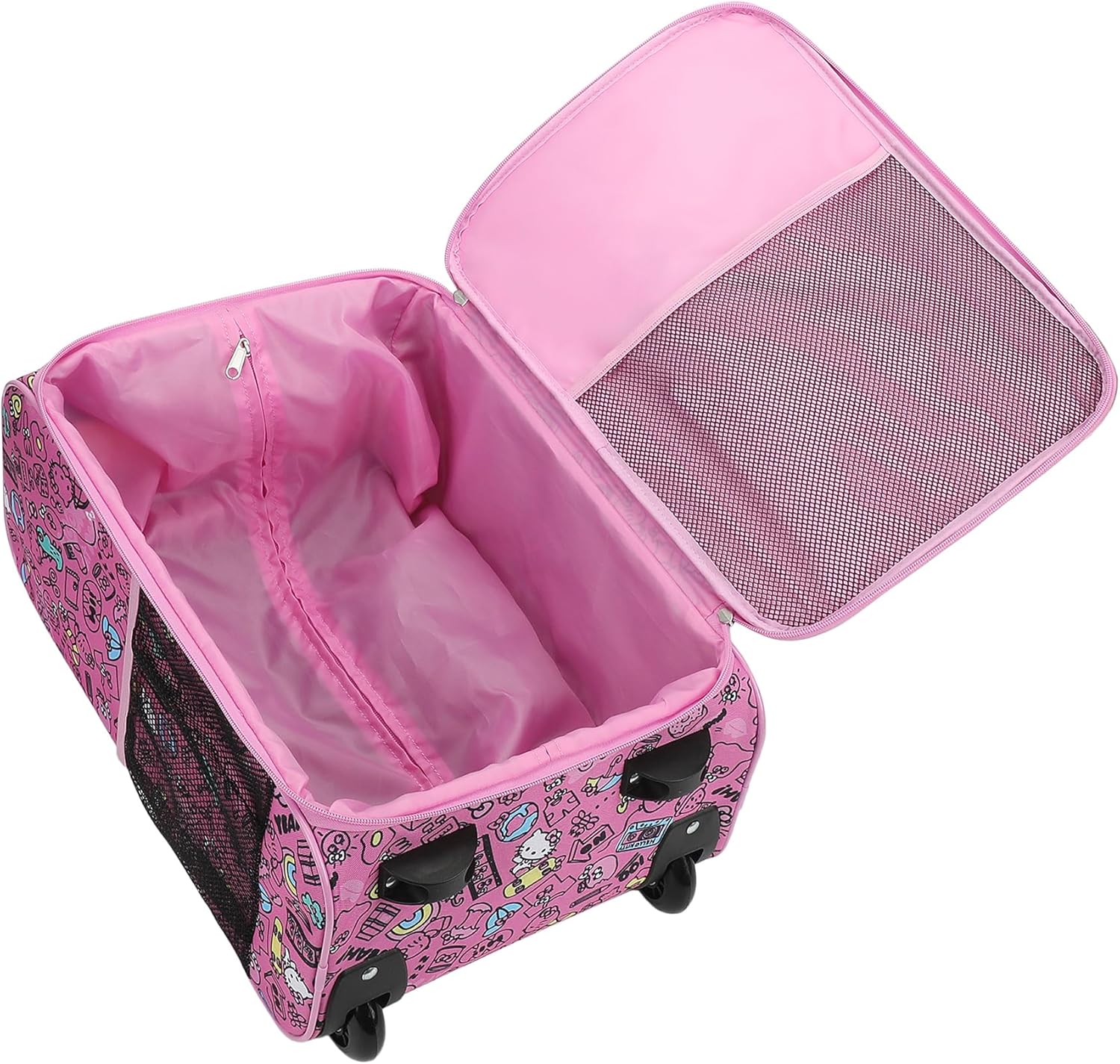 Bioworld Hello Kitty Character Face & Icons Pink 18" Pilot Case - Image 3