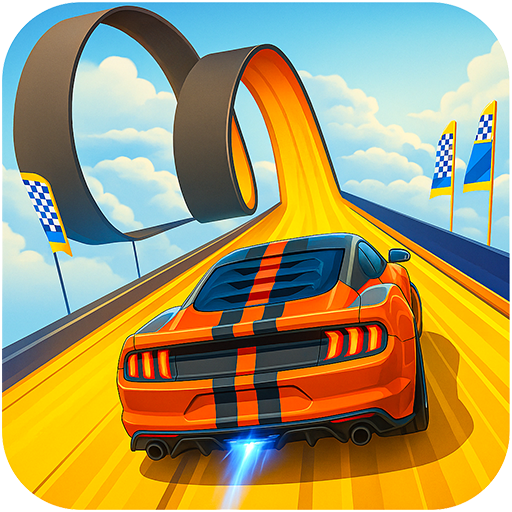 Verrücktes Autospiel: Schnelle Autos & Stunts – Mega Rampe Auto Parkour Rennspiel & Fahrsimulator 3D