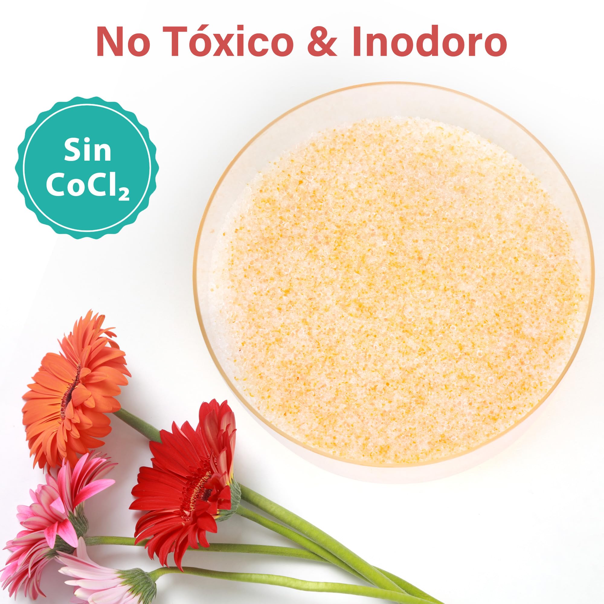 LotFancy Gel de Sílice para Secar Flores, Cristales de Sílice que Indican el Color de 6 Libras (2.72KG) para Almacenamiento de Ramos de Boda