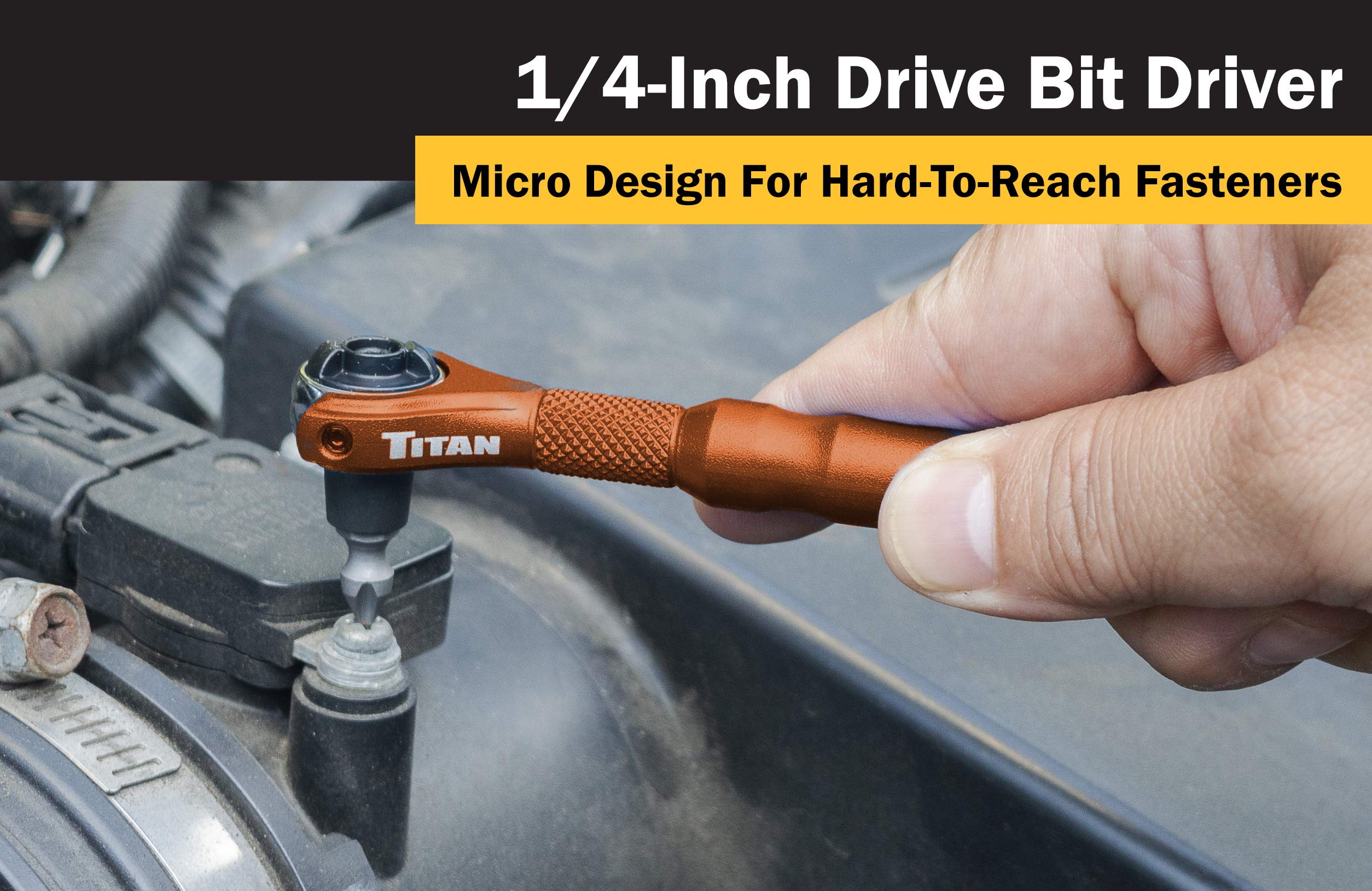 Amazon.com: Titan Tools 11323 1/4-Inch Drive x 4-Inch 90-Tooth