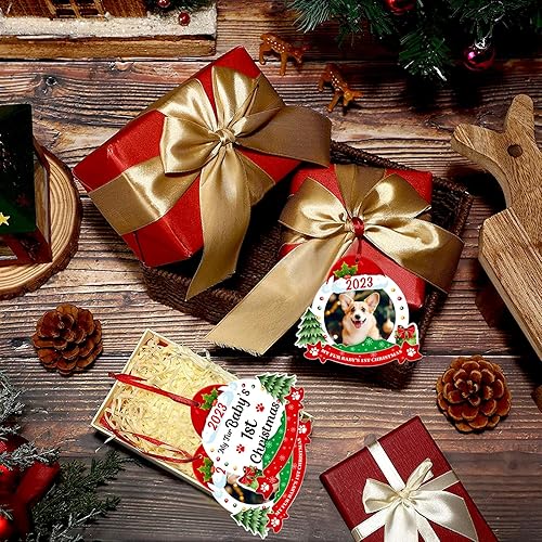 Miniatura 5 de My Fur Baby - Marco de fotos de la primera Navidad 2023, marco de fotos personalizado de perro, regalo para perro, papá, mamá, amante de las